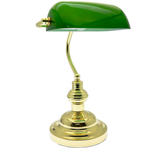 Classic Bankers Desk Lamp Green - Green by Innoteck