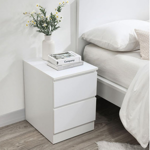3 Piece Furniture Set Chest of Drawers Bedside Tables Birlea Oslo - White by Birlea