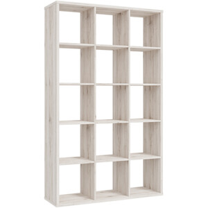 Mauro 3x5 Shelving Unit - Sand Oak by Furniture To Go