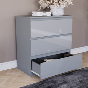 Vida Designs Glinton 4 Piece FSC Bedroom Set - Grey by Vida Designs