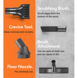 Wet Dry Pond Vacuum Cleaner - Black by VonHaus