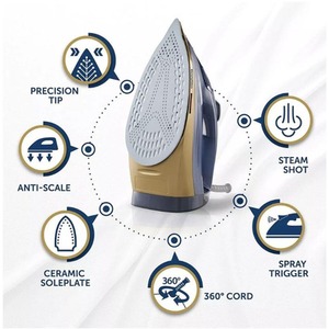 Breville VIN413 SuperSteam 2600W Corded Steam Iron Navy - Navy by Breville