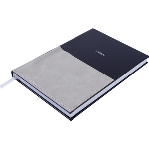 Black & Grey Stitched A5 Notebook
