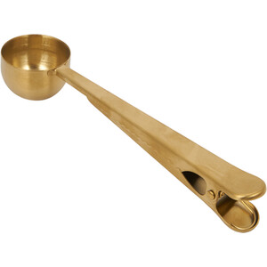 Kaiseki 2-in-1 Coffee Scoop and Clip - Gold
