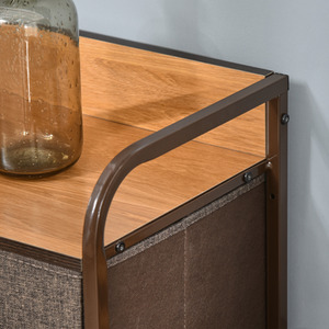 HOMCOM 7 Drawer Dresser Storage Tower Sturdy Steel Frame Wood - Multicoloured by HOMCOM