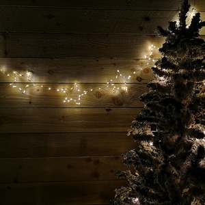 Set of Star Curtain Lights with Warm LEDs Microbrights String Lights - Warm White by Samuel Alexander
