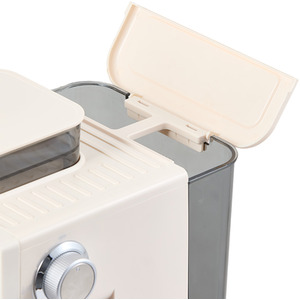 Espresso Coffee Machine with Integrated Coffee Grinder and Milk Frother - Cream-white by Livingandhome