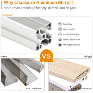 Anti-Fog LED Bathroom Mirror with Charging Port - Silver by Livingandhome