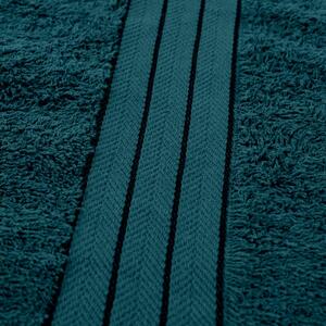 Pack of Cotton Bath Towels - Teal / 4 by Brentfords