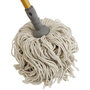 JVL Retro Natural Bamboo String Floor Mop - Brown by JVL