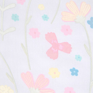 In Bloom Double Oven Glove - White and Peach