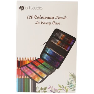 120 Piece Colouring Pencils Zip Up Set by Art Studio