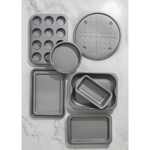 KitchenCraft Baking Trays Set of 8 - Grey by KitchenCraft