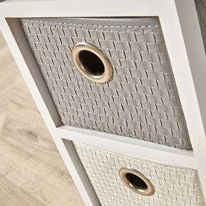 Home Source Sandringham 3 Drawer Chest Storage Unit - White by Home Source