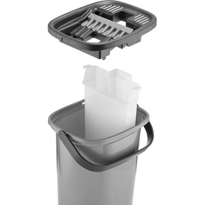 Essentials Flat Mop and Bucket - Grey by Ourhouse