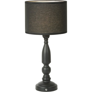 Rechargeable Black Candle Table Lamp - Black by Lighting Collection