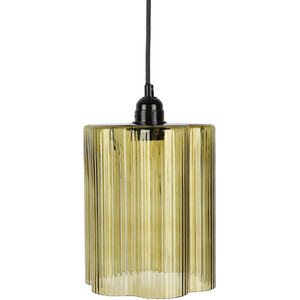 Eylin Glass Pendant - Olive