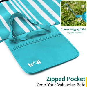 Large Picnic Rug Blanket - Turquoise / 300cm by Trail