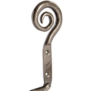 W180mm Curly Iron Toilet Roll Holder Raw - Raw by Hammer and Tongs
