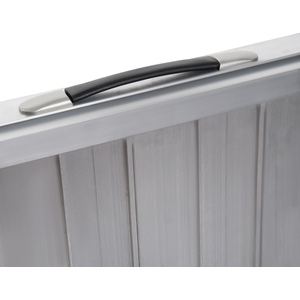 HOMCOM 3ft Aluminium Folding Wheelchair Ramp And Mobility Suitcase - Silver by HOMCOM