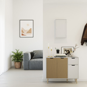 Priano Wall Cabinet - White by Vida Designs