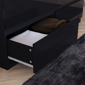 Vida Designs Glinton 4 Piece FSC Certified Bedroom Set- Black by Vida Designs