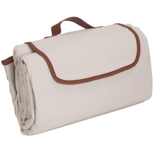 Large Classic Rectangular Picnic Blanket - Cream by Red Hamper