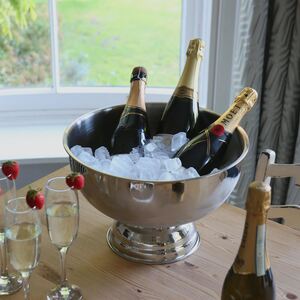 Stainless Steel Champagne Ice Bucket - 35cm - Plain - Silver by Rink Drink