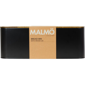 Malmo Rectangular Bread Bin - Black