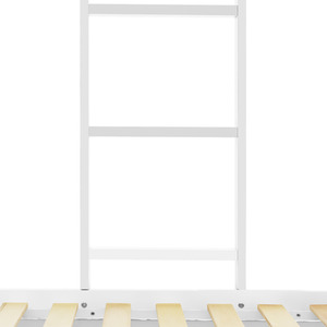 Solid Pine Wood Children Cabin Bed for Kids - White by Abrihome