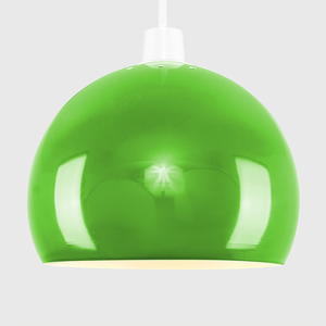Retro Green Arco Style Dome Ceiling Pendant Light Shade - Green by ValueLights