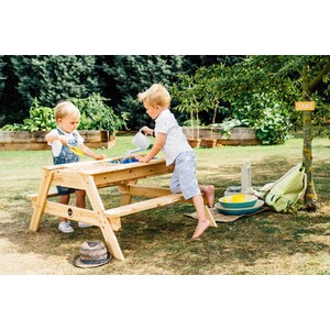 Wooden Sand & Water Picnic Table - Brown by Plum