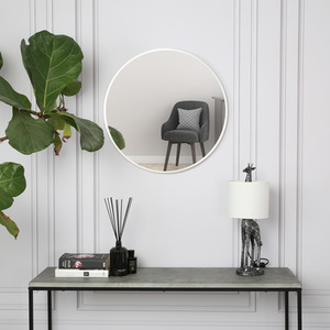 Pandora Round Mirror - Silver by Home Garden Direct