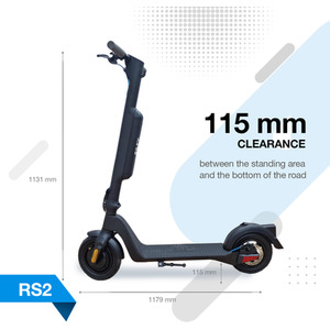 RS2 Electric Scooter - 350W - Black by Riley Scooters
