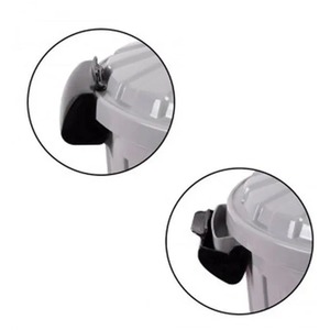 Silver Clip Top Storage Bin 25L Medium Waste Paper Bin Toy Storage Pet Food Tub - Silver by RSW