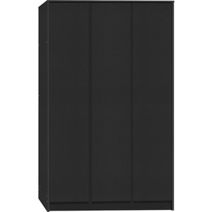 Malvern 3 Door Wardrobe Bedroom Set - Black by Seconique