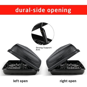 400L Cargo Box Waterproof Rooftop Cargo Carrier by Costway