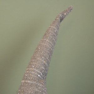 Christmas Plush Grey Standing Gonk Long Legs LED Illuminated Beard - Grey by Samuel Alexander