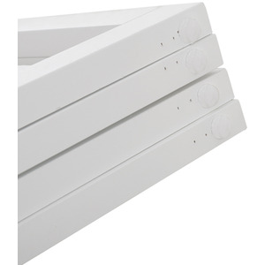 WhiskerJoy 4 Panel Wooden Safety Gate - white / 46 - 184 cm / 184cm by WhiskerJoy