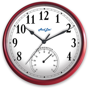Tub Wall Clock with Thermometer by Audlee