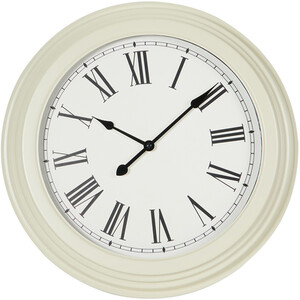 Iron Wall Clock 40cm - Cream