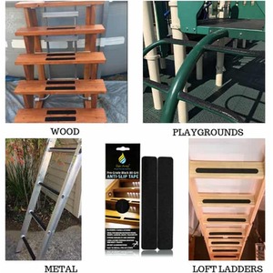 Anti Slip Tape Pre Cut Treads in Clear - Clear by Slips Away