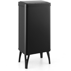 50L Automatic Motion Sensor Garbage Bin - Black by Costway