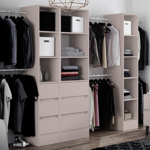 Spacepro 600mm Tower Unit with 3 Drawers - Cashmere by Spacepro