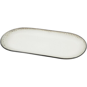 Kyanite Large Serving Platter - White and Black