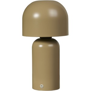 Portable Led Mushroom Table Lamp Taupe - Brown by Lighting Collection