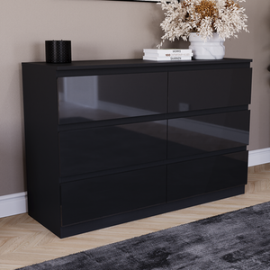 Vida Designs Glinton 3 Piece FSC Bedroom Set - Black by Vida Designs