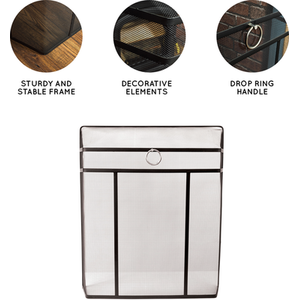 Octon Steel Fire Guard - Black by Vida Designs