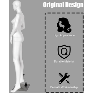 Female Mannequin Full Body Manikin - White by Costway