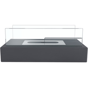 Fireplace Tabletop Rectangular Ventless Ethanol Burner - Black by Kidkid